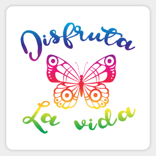 Disfruta la vida - Rainbow - Enjoy Life Sticker